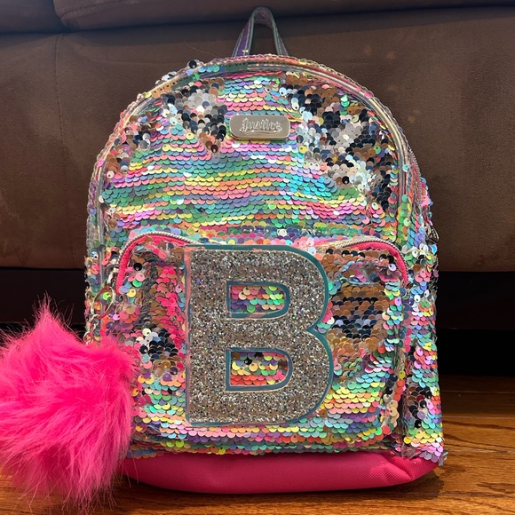 Justice Mini Sequin "B" Backpack - Picture 1 of 2